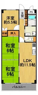 赤崎ビル【4階】の間取り