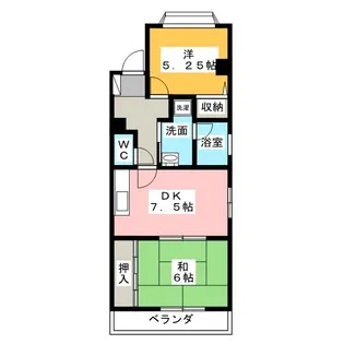 メゾンオカダ【3階】の間取り