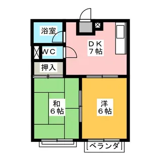 コーポすみれ【2階】の間取り