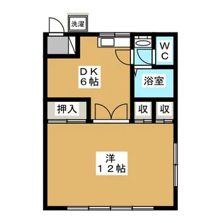 ハイツひるみB【2階】の間取り