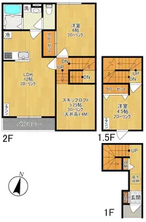 SATERIA - サテリア -【2階】の間取り