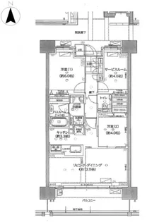 シャイニング創SHINKURASHIKI【6階】の間取り