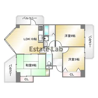 ル・パレ須磨【3階】の間取り