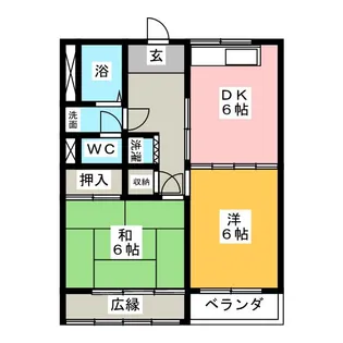 コーポナガタ【4階】の間取り