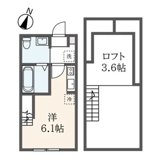 ラ・シレーヌ【1階】の間取り