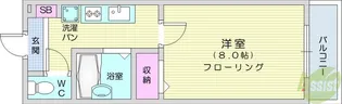 愛宕橋ステーションハイツ【4階】の間取り