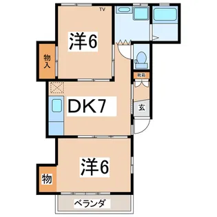 サンテラス米沢B【1階】の間取り