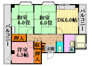 広島県山県郡北広島町有田【マンション】の間取り