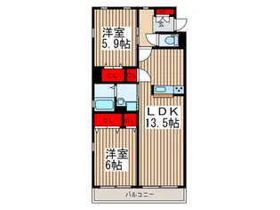 GRAND VOYAGE【2階】の間取り