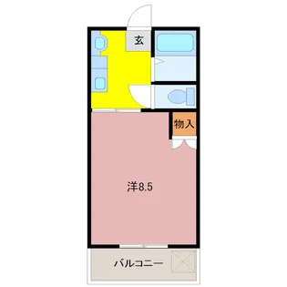 ラ・メック エデン【1階】の間取り