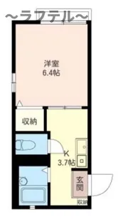 埼玉県所沢市喜多町【アパート】の間取り