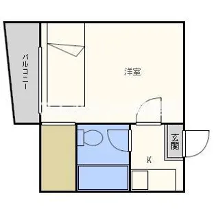リヴァー住之江A・B棟【4階】の間取り
