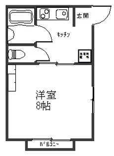 メゾンサカエ【2階】の間取り