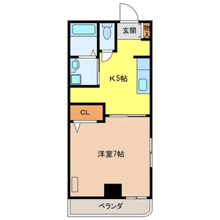 シャトーみずほ【2階】の間取り