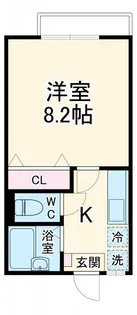 ラカーサ本厚木【1階】の間取り