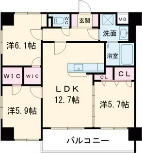 F・STAGE折尾【2階】の間取り