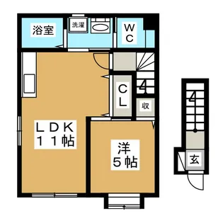 クラウン コート【2階】の間取り