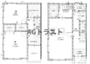 埼玉県蓮田市西新宿6【一戸建】の間取り