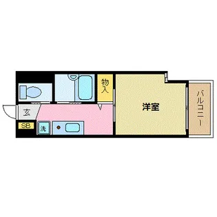 Newroof宇栄原【2階】の間取り