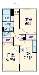 トレンディ A【1階】の間取り