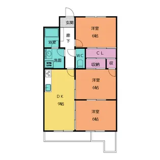 第2和光ハイム【2階】の間取り