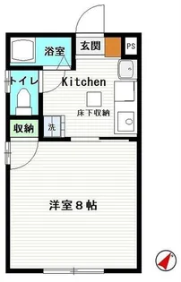 ハイツ西山【1階】の間取り