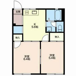 フローラル【2階】の間取り