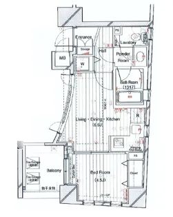 レックス赤坂レジデンス【9階】の間取り