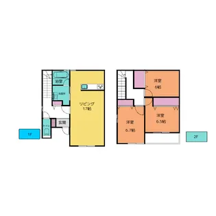 セジュール弁天【1階】の間取り