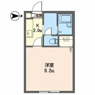 サンフラワー八幡【2階】の間取り