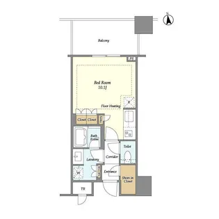 白金ザスカイ イースト棟【4階】の間取り