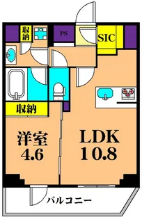 SYFORME OIMACHI【8階】の間取り