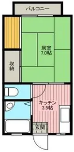 コスモ梅田【1階】の間取り