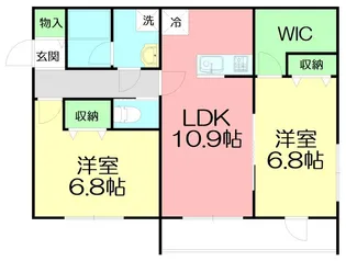 Arca材木座【1階】の間取り