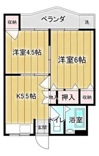 美藤マンション【1階】の間取り
