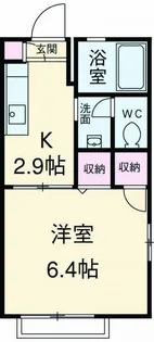 ヒルトップテラス三春台【1階】の間取り