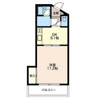 コウシンハイツ【2階】の間取り