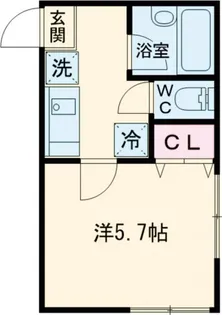 エルセレッソ桜丘【1階】の間取り