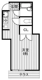 メゾン越智【1階】の間取り