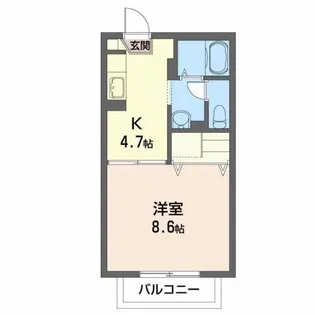 グランシード八桜【1階】の間取り