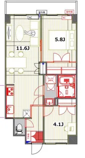CASSIA保土ヶ谷【5階】の間取り