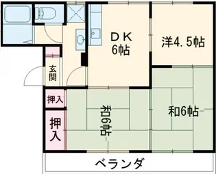 フレグランス野代【2階】の間取り