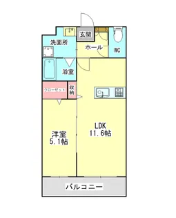 リシャール原水【3階】の間取り