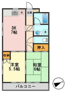 東京都江戸川区南小岩1【アパート】の間取り