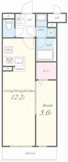 オリーブ湘南 オートロックアパート!【1階】の間取り