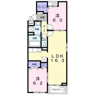 ホメ モアニケアラ【2階】の間取り