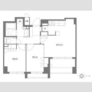 イーグルコート御池新町【7階】の間取り