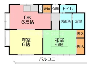 カサブランカハイツ【3階】の間取り