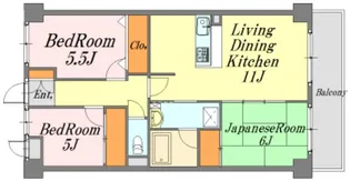 広島県広島市佐伯区美の里2【マンション】の間取り