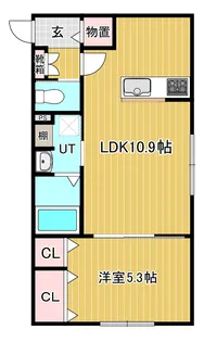 ヴィアルCity恵庭【3階】の間取り
